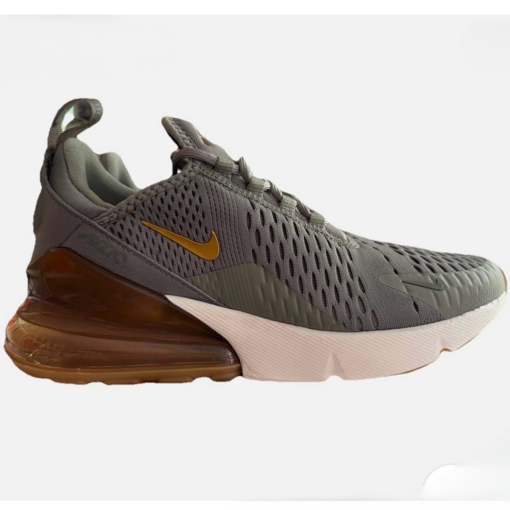 Nike Air Max Green and Gold Sneakers